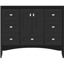 Strasser Woodenwork 36.294 - 42 X 21 X 34.5 Wallingford Vanity Deco Miter Sat Black Sb