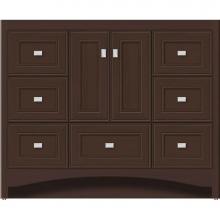 Strasser Woodenwork 44.594 - 42 X 21 X 34.5 Ravenna Vanity Deco Miter Choc Oak Sb