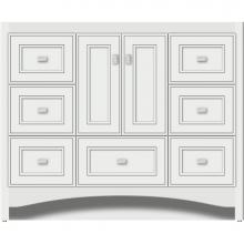 Strasser Woodenwork 44.672 - 42 X 18 X 34.5 Ravenna Vanity Deco Miter Powder Grey Sb