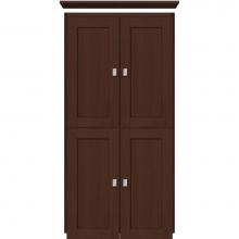 Strasser Woodenwork 13.468 - 24 X 21 X 48 Montlake Linen Upper Shaker Choc Oak