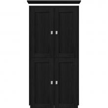 Strasser Woodenwork 13.473 - 24 X 18 X 48 Montlake Linen Upper Shaker Midnight Oak