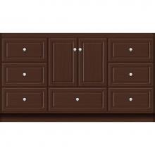 Strasser Woodenwork 26.853 - 60 X 18 X 34.5 Montlake Vanity Ultra Choc Oak Sb
