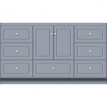 Strasser Woodenwork 27.341 - 60 X 18 X 34.5 Montlake Vanity Ultra Sat Silver Sb
