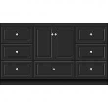 Strasser Woodenwork 21.171 - 60 X 18 X 34.5 Montlake Vanity Ultra Sat Black Sb