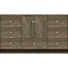 Strasser Woodenwork 31-747 - 60 X 21 X 34.5 Montlake Vanity Ultra Dusky Oak Sb