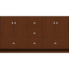 Strasser Woodenwork 16.523 - 60 X 21 X 32 Montlake Vanity Slab Pecan Cherry Db