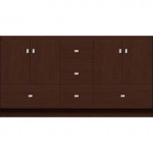 Strasser Woodenwork 15.001 - 60 X 21 X 32 Montlake Vanity Slab Choc Cherry Db