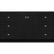 Strasser Woodenwork 29.118 - 60 X 18 X 34.5 Montlake View Vanity Slab Midnight Oak Sb