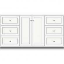 Strasser Woodenwork 29.072 - 60 X 18 X 34.5 Montlake View Vanity Ultra Sat White Sb