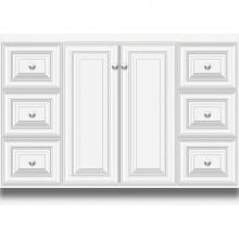 Strasser Woodenwork 29.447 - 48 X 18 X 34.5 Montlake View Vanity Classic Miter Sat White Sb