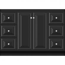 Strasser Woodenwork 29.347 - 48 X 21 X 34.5 Montlake View Vanity Classic Miter Sat Black Sb