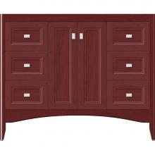 Strasser Woodenwork 32-579 - 42 X 18 X 34.5 Wallingford View Vanity Ogee Miter Dk Cherry Sb