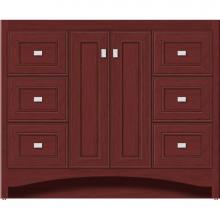 Strasser Woodenwork 42-243 - 42 X 21 X 34.5 Ravenna View Vanity Deco Miter Dk Cherry Sb