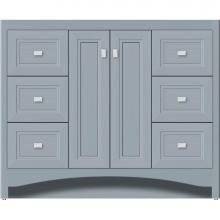 Strasser Woodenwork 42-060 - 42 X 18 X 34.5 Ravenna View Vanity Ogee Miter Silver Oak Sb
