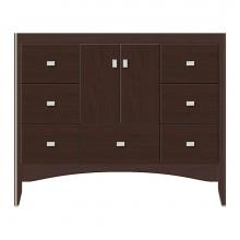 Strasser Woodenwork 36-787 - 42 X 21 X 34.5 Wallingford Vanity Tiered Miter Choc Cherry Sb