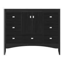 Strasser Woodenwork 37-593 - 42 X 21 X 34.5 Wallingford Vanity Tiered Miter Midnight Oak Sb