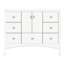 Strasser Woodenwork 38-132 - 42 X 18 X 34.5 Wallingford Vanity Tiered Miter Sat White Sb