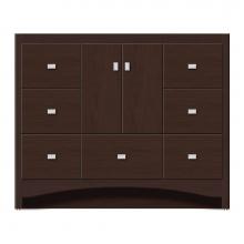 Strasser Woodenwork 46-288 - 42 X 18 X 34.5 Ravenna Vanity Tiered Miter Choc Cherry Sb