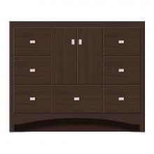 Strasser Woodenwork 46-347 - 42 X 21 X 34.5 Ravenna Vanity Tiered Miter Choc Oak Sb