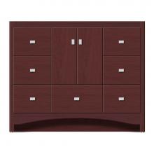 Strasser Woodenwork 46-468 - 42 X 18 X 34.5 Ravenna Vanity Tiered Miter Dk Cherry Sb