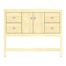 Strasser Woodenwork 59-874 - 42 X 18.5 X 34.5 Alki Spa Vanity Tiered Miter Nat Maple Sb