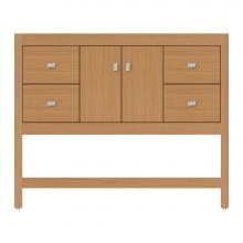 Strasser Woodenwork 59-938 - 42 X 21 X 34.5 Alki Spa Vanity Tiered Miter Nat Oak Sb