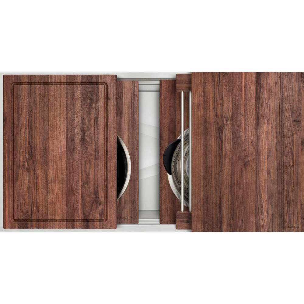 Ideal Workstation 3S with Five Tool Culinary Kit in American Black Walnut