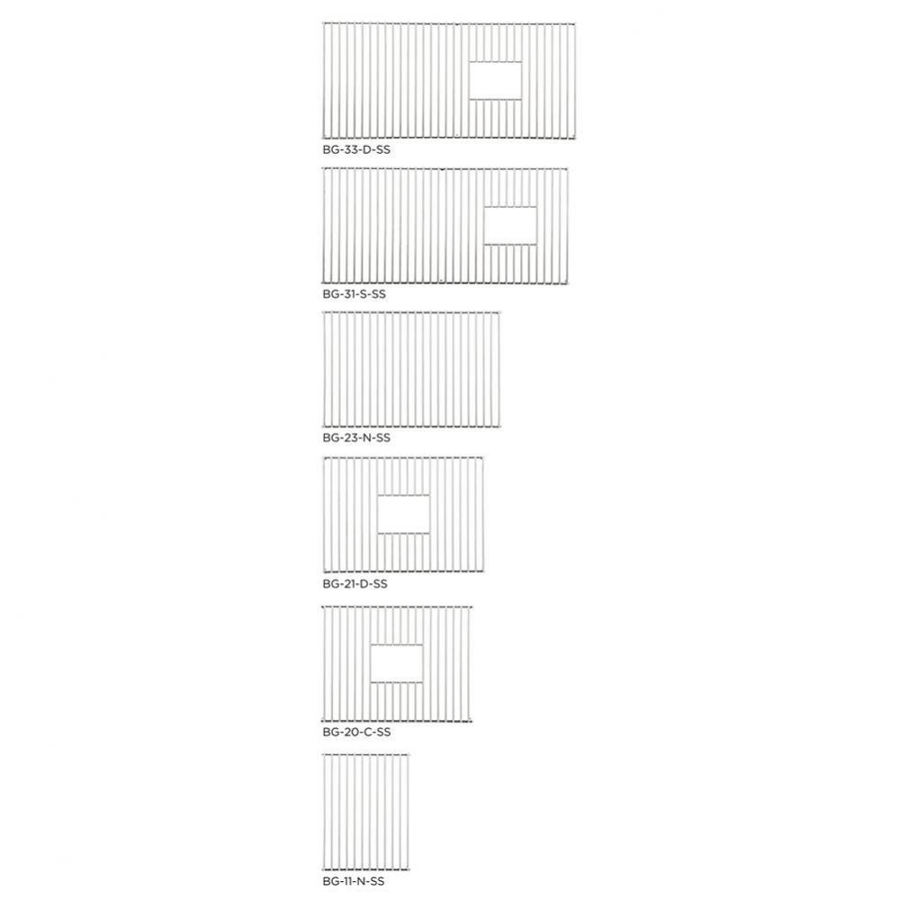 Bottom Grate Section 11-1/2'' x 15-1/2'' for IWS 4S, 4X4C, 6S, IWA 4S, 4X4C, I