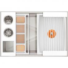 The Galley IWA-30-S-WH - Ideal WashStation  30S with Four Tool Wash Kit in Designer White Resin