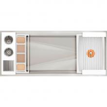 The Galley IWA-4-S-WH - Ideal WashStation  4S with Four Tool Wash Kit in Designer White Resin