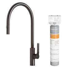 The Galley IWTF-D-BSS-HF - Ideal Tap High-Flow in PVD Satin Black Stainless Steel and Water Filtration System