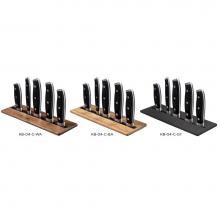 The Galley KB-04-C-BA - Countertop Recessed Magnetic Knife Block in Natural Golden Bamboo