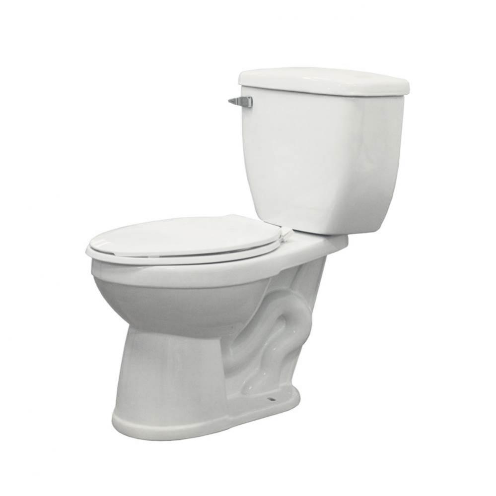 Two Piece McKinley Elongated Front Toilet in White