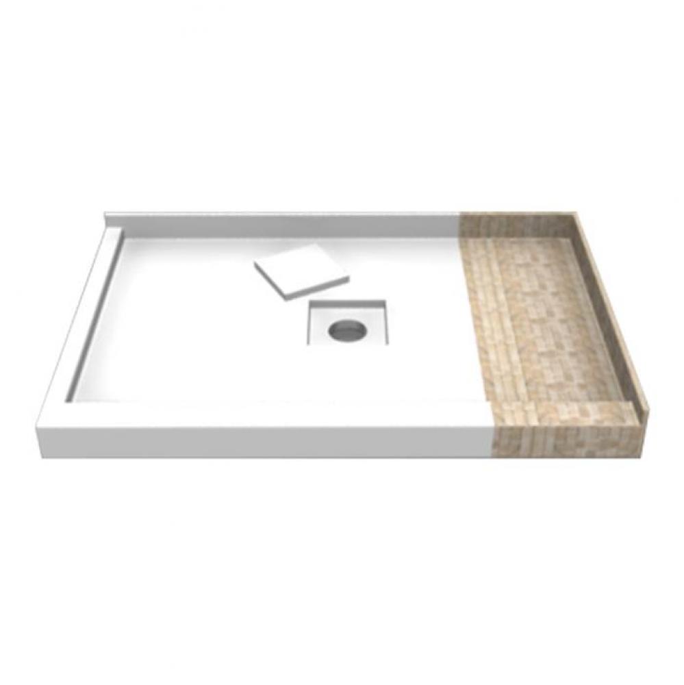 Double - Centre & Left - Threshold TileME Showerbase Centre Drain 48 x