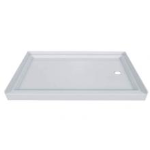 Valley Acrylic SBOD7248R - Single Threshold Offset Right Drain Showerbase 72 x