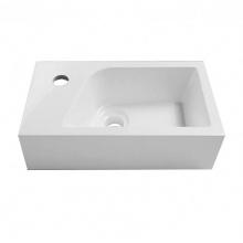 Valley Acrylic VA-A400-1MWHT/GWHT/2.5 - Shila Stone Single Basin 2.5apos;apos; lipsize - Matte or Glossy