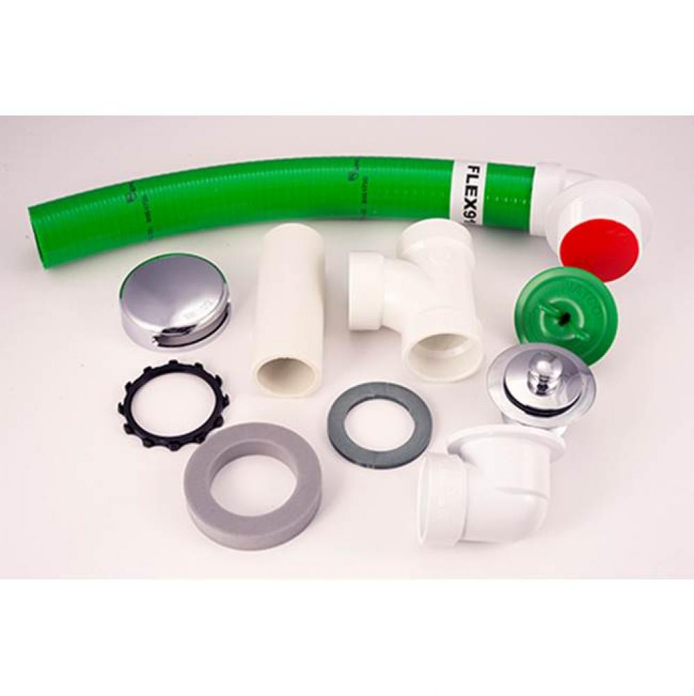 Flex916 Lift And Turn Flexible Pvc W/Sch 40 Sanitary Tee De Pvc Bone