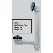 Watco Manufacturing 400-LT-PVC-BS - Lift And Turn Perfect Fit Bath Waste For Tubs To 16-In Sch 40 Pvc Biscuit