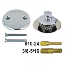 Watco Manufacturing 48701-PP-CP-G-2P-2H - Universal Nufit Pp Trim Kit - 3/8-5/16 Adapter Pin Chrome Plated Grid Strainer 3/8-5/16 And No.10-