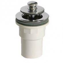 Watco Manufacturing 612-LT-PVC-PB - Lift And Turn Tub Closure W/Spigot Adapter Sch 40 Pvc Pvc Polished Brass ''Pvd'&apo