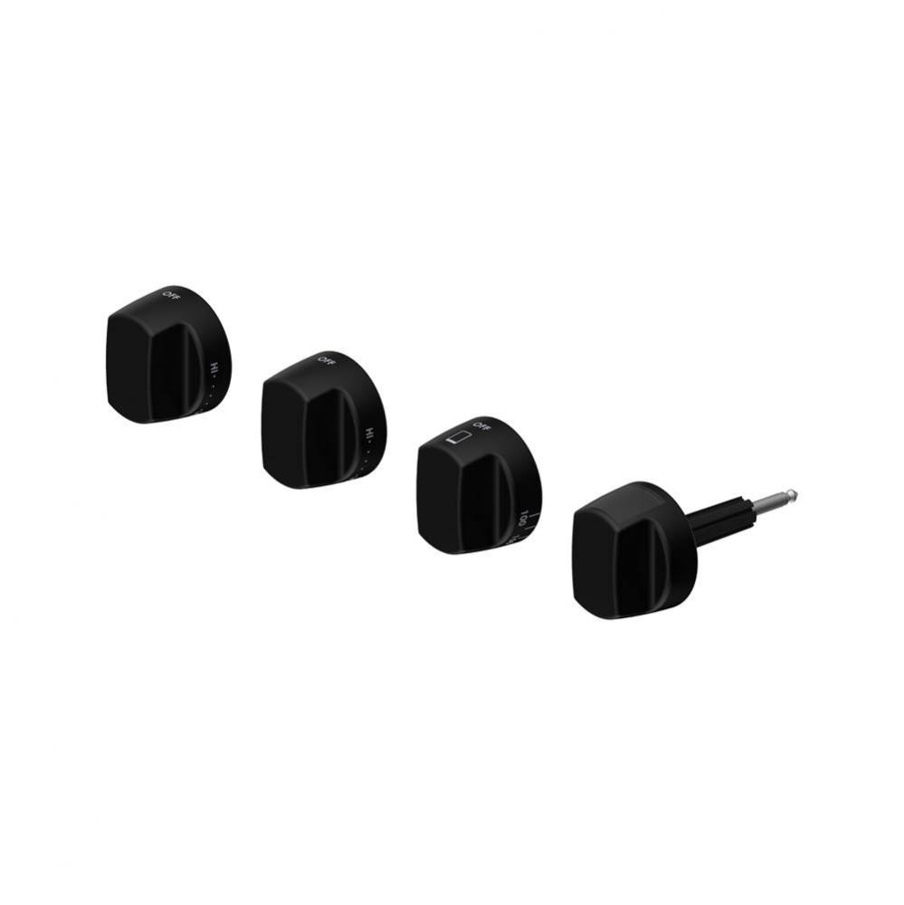 48'' And 60'' Dual Fuel Black Knobs (Full Price)