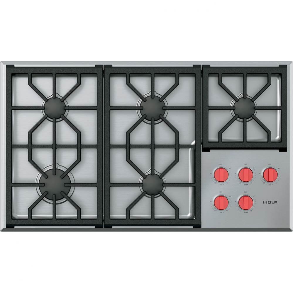 36'' Professional Gas Cooktop / Ng