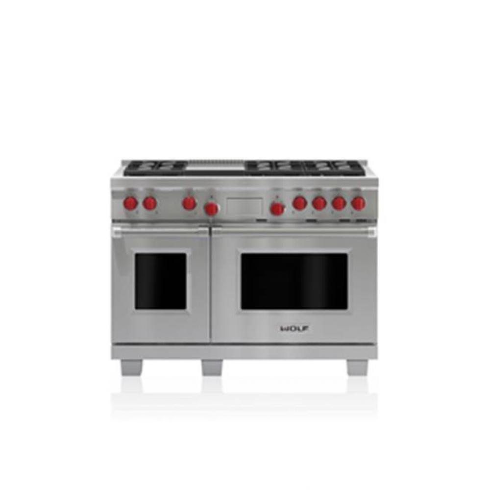 48'' DUAL FUEL, 6 BURNER, GRIDDLE,