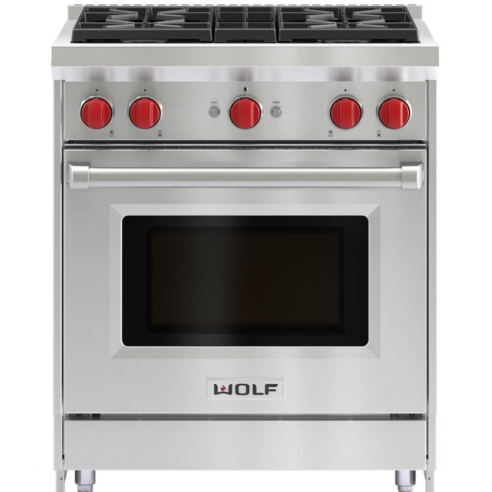 30'' Gas Range, 4 Burner, Ng