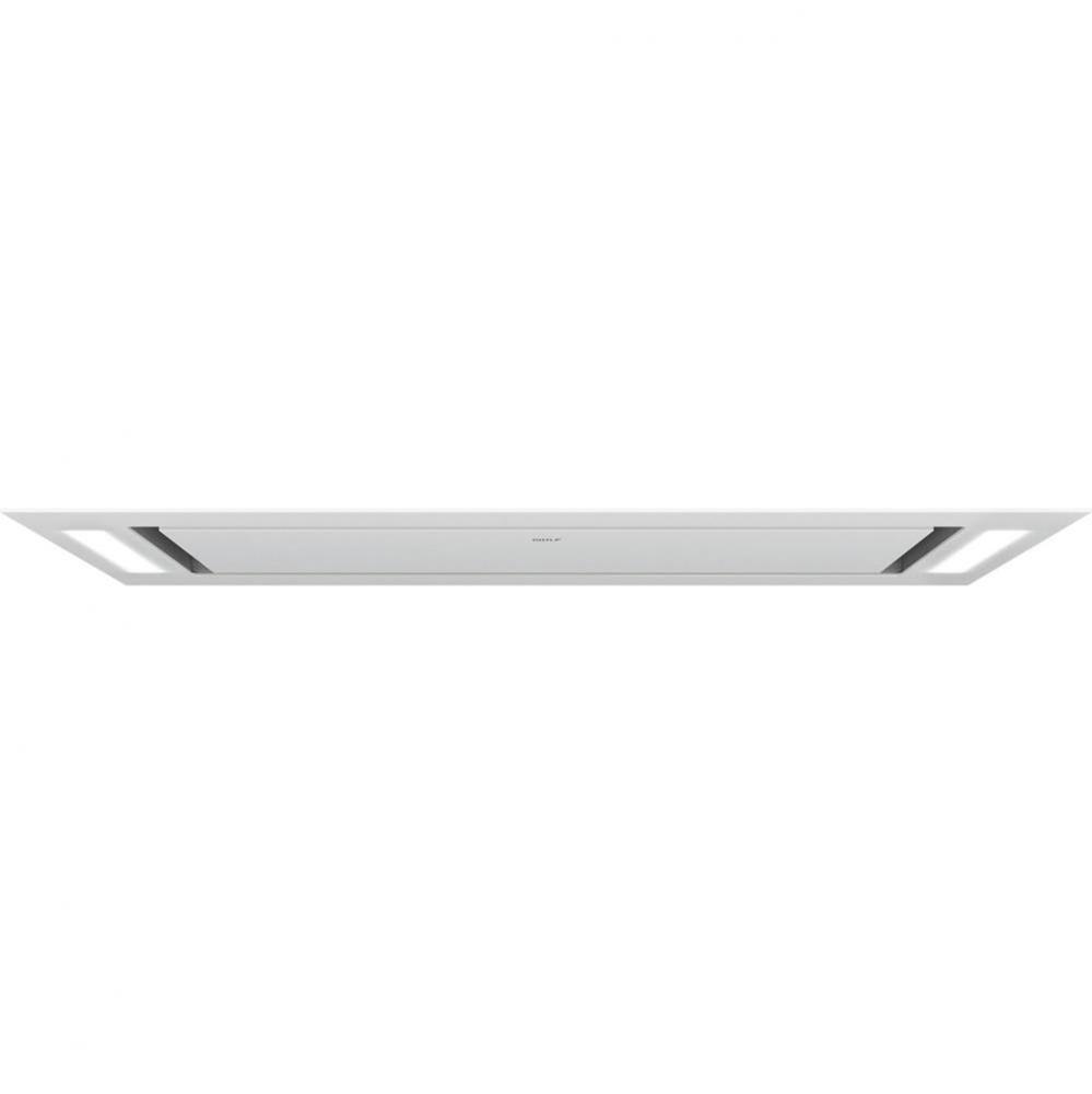 36'' Ceiling-Mounted Hood - White Glass