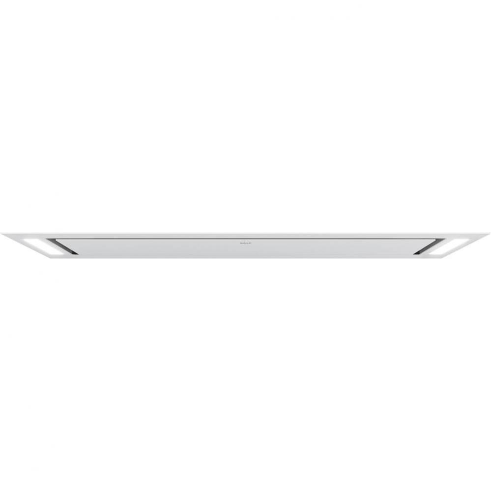 48'' Ceiling-Mounted Hood - White Glass