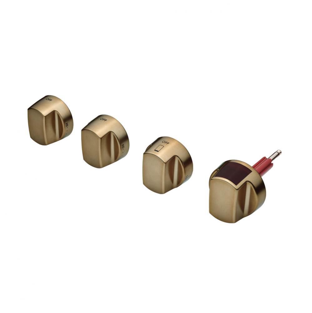 Brushed Brass Knobs