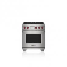 Wolf DF30450/S/P/LP - 30' Dual Fuel Range - 4 Burners - LP