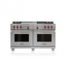 Wolf DF604CF - 60'' DUAL FUEL, 4 BURNER, CHAR & FRENCH TOP,