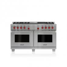 Wolf DF606CG - 60'' DUAL FUEL, 6 BURNER, CHAR & GRIDDLE,